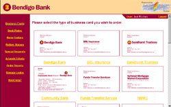 Bendigo Bank website screenshot