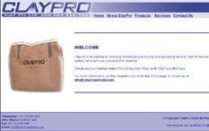 Claypro website screenshot